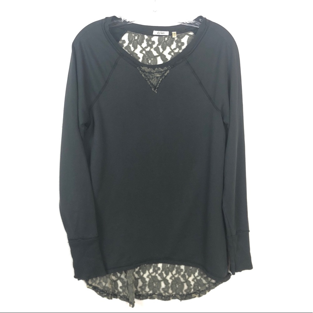 Dylan Charcoal Sweatshirt w/Lace Back